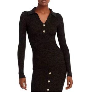 NWT Essentiel Antwerp Creation Ribbed Sweater Trekking Green Medium